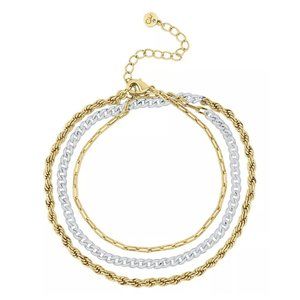 New AND NOW THIS Two-Tone Multi Wrap Bracelet